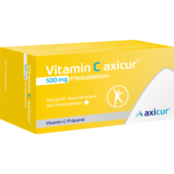 Verpackungsbild (Packshot) von VITAMIN C AXICUR 500 mg Filmtabletten