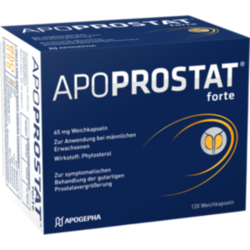Verpackungsbild (Packshot) von APOPROSTAT forte 65 mg Weichkapseln