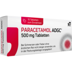 Verpackungsbild (Packshot) von PARACETAMOL ADGC 500 mg Tabletten
