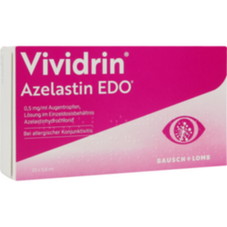 Verpackungsbild (Packshot) von VIVIDRIN Azelastin EDO 0,5 mg/ml Augentr.Lsg.i.EDP