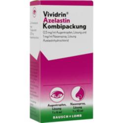 Verpackungsbild (Packshot) von VIVIDRIN Azelastin Kombip. 0,5mg/ml ATR+1mg/ml NAS
