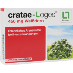 Verpackungsbild (Packshot) von CRATAE-LOGES 450 mg Weißdorn Filmtabletten