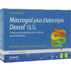Verpackungsbild (Packshot) von MACROGOL plus Elektrolyte Dexcel 13,7 g PLE