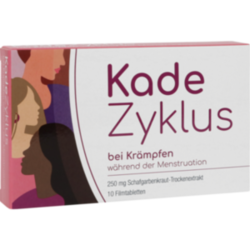 Verpackungsbild (Packshot) von KADEZYKLUS bei Krämpfen w.d.Menstruation 250mg FTA