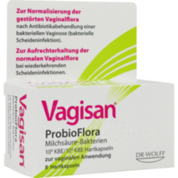 Verpackungsbild(Packshot) von VAGISAN ProbioFlora Milchsäure-Bakter.Vaginalkaps.