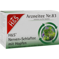 Verpackungsbild(Packshot) von H&S Nerven- und Schlaftee mit Hopfen Filterbeutel