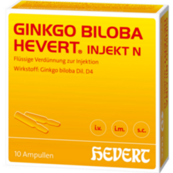 Verpackungsbild (Packshot) von GINKGO BILOBA HEVERT injekt N Ampullen