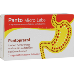 Verpackungsbild (Packshot) von PANTO Micro Labs 20 mg msr.Tabl.bei Sodbrennen