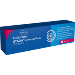 Verpackungsbild (Packshot) von DICLOFENAC STADA Schmerzgel forte 20 mg/g