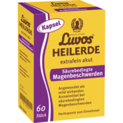 Verpackungsbild(Packshot) von LUVOS Heilerde extrafein akut Säureb.Magenbe.Kaps.