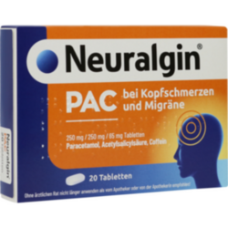 Verpackungsbild (Packshot) von NEURALGIN PAC bei Kopfschmerzen und Migräne Tabl.