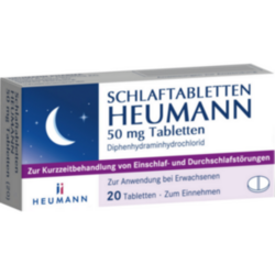 Verpackungsbild (Packshot) von SCHLAFTABLETTEN HEUMANN 50 mg Tabletten