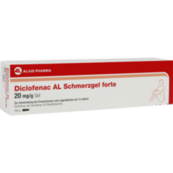 Verpackungsbild (Packshot) von DICLOFENAC AL Schmerzgel forte 20 mg/g