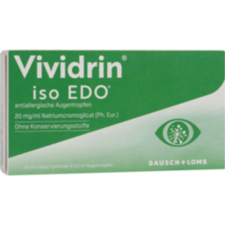 Verpackungsbild (Packshot) von VIVIDRIN iso EDO antiallergische Augentropfen