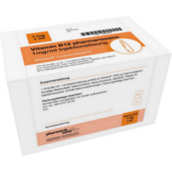 Verpackungsbild (Packshot) von VITAMIN B12 PHARMARISSANO 1 mg/ml Inj.-Lsg.Amp.