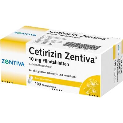 CETIRIZIN Zentiva 10 mg Filmtabletten