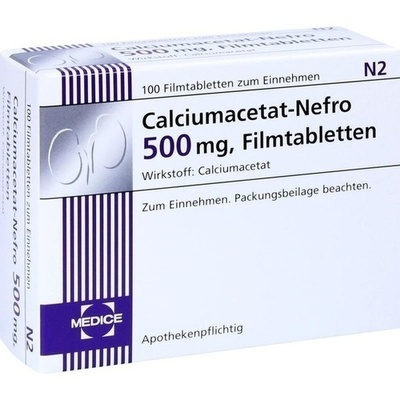 CALCIUMACETAT NEFRO 500 mg Filmtabletten