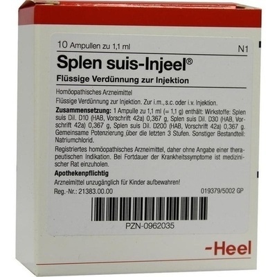 SPLEN suis Injeel Ampullen