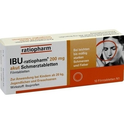 IBU-RATIOPHARM 200 mg akut Schmerztbl.Filmtabl.