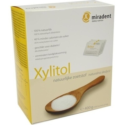 MIRADENT Xylitol Zuckerersatz Pulver Sachets