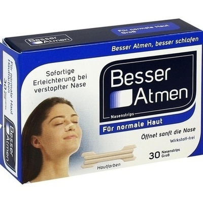 BESSER Atmen Nasenstrips groß beige