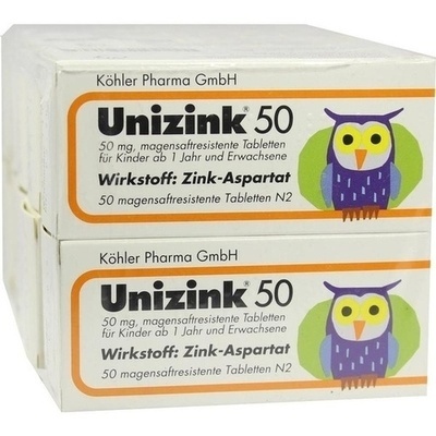 UNIZINK50magensaftresistenteTabletten