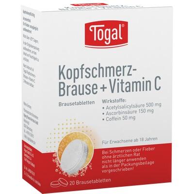 TOGAL Kopfschmerz-Brause + Vit.C Brausetabletten