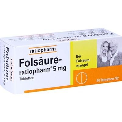 FOLSÄURE-RATIOPHARM 5 mg Tabletten