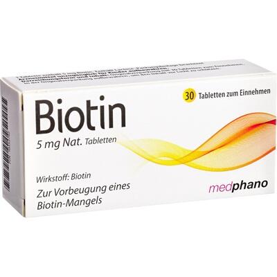 BIOTIN 5 mg Nat.Tabletten