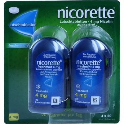 NICORETTE freshmint 4 mg Lutschtabletten gepresst