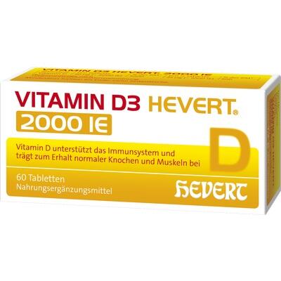 VITAMIN D3 HEVERT 2.000 I.E. Tabletten