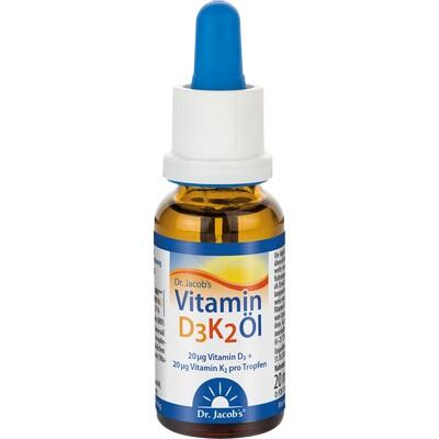 VITAMIN D3K2 Öl 800 I.E.+20 μg D3+K2 Dr.Jacob's