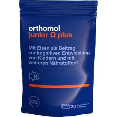 ORTHOMOL Junior Omega plus Kaudragees