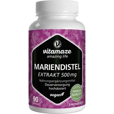 MARIENDISTEL 500 mg Extrakt hochdosiert vegan Kps.