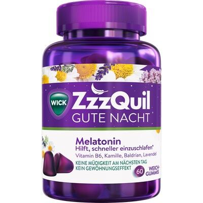 WICK ZzzQuil Gute Nacht® mit Melatonin 60 St