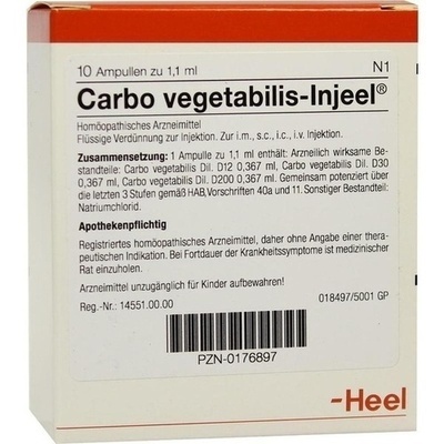 CARBO VEGETABILIS INJEEL Ampullen CARBO VEGETABILIS INJEEL Ampullen