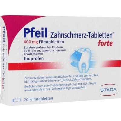 PFEIL Zahnschmerz-Tabletten forte Filmtabletten PFEIL Zahnschmerz-Tabletten forte Filmtabletten