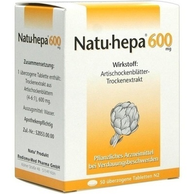 NATU HEPA 600 mg überzogene Tabletten NATU HEPA 600 mg überzogene Tabletten