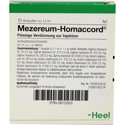 MEZEREUM HOMACCORD Ampullen