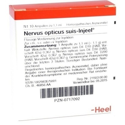 NERVUS OPTICUS suis Injeel Ampullen NERVUS OPTICUS suis Injeel Ampullen