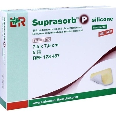 SUPRASORB P silicone Schaumverb.non-bor.7,5x7,5 cm