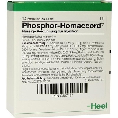 PHOSPHOR HOMACCORD Ampullen PHOSPHOR HOMACCORD Ampullen