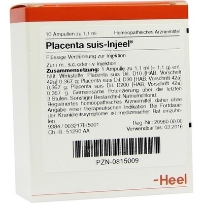 PLACENTA SUIS Injeel Ampullen PLACENTA SUIS Injeel Ampullen
