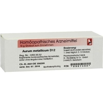 AURUM METALLICUM D 12 Globuli