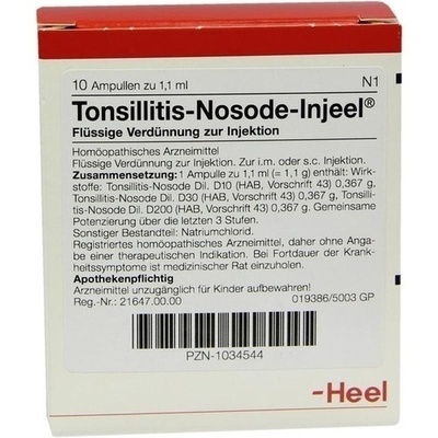 TONSILLITIS Nosode Injeel Ampullen