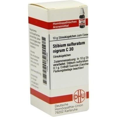 STIBIUM SULFURATUM NIGRUM C 30 Globuli STIBIUM SULFURATUM NIGRUM C 30 Globuli