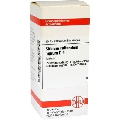 STIBIUM SULFURATUM NIGRUM D 6 Tabletten STIBIUM SULFURATUM NIGRUM D 6 Tabletten