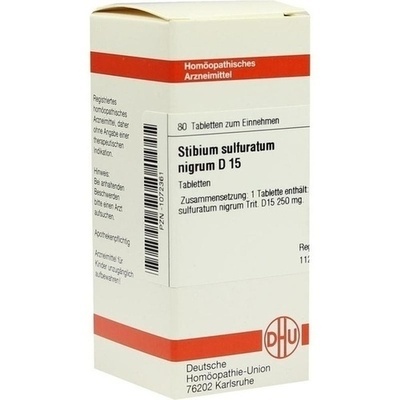 STIBIUM SULFURATUM NIGRUM D 15 Tabletten