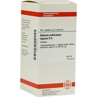 STIBIUM SULFURATUM NIGRUM D 6 Tabletten STIBIUM SULFURATUM NIGRUM D 6 Tabletten