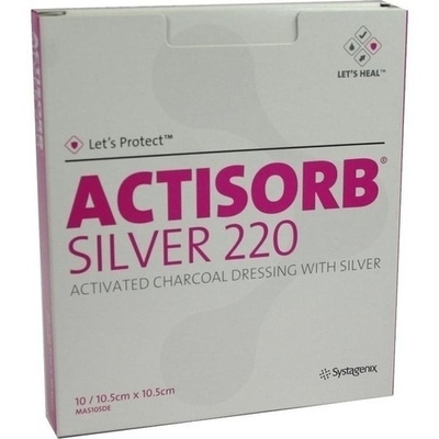 ACTISORB 220 Silver 10,5x10,5 cm steril Kompressen ACTISORB 220 Silver 10,5x10,5 cm steril Kompressen